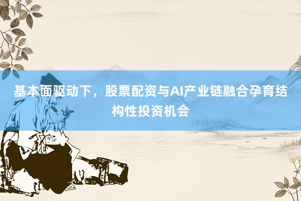 基本面驱动下，股票配资与AI产业链融合孕育结构性投资机会